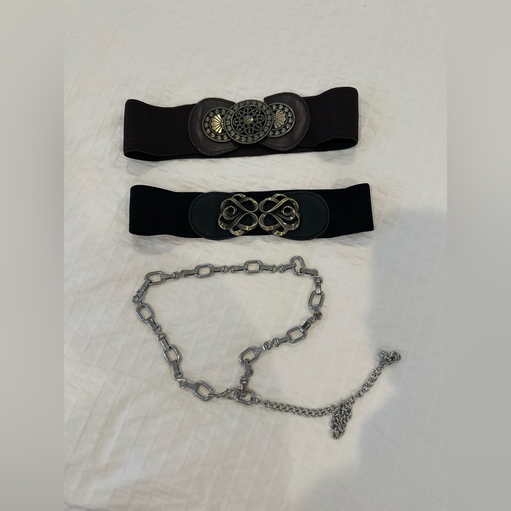 Bundle of 3 belts size Small